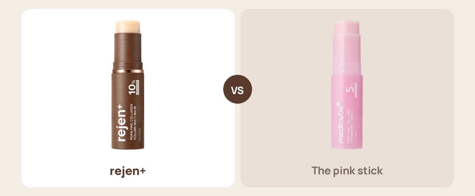 rejen+ vs typical collagen stick